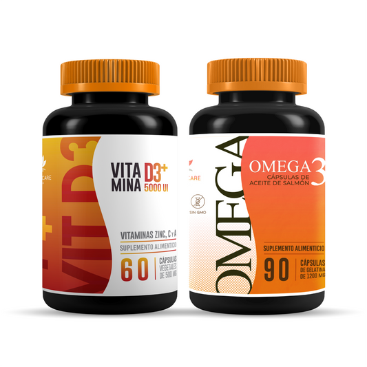 Omega 3 90 Cáps + Vitamina D3 60 Caps MANTENIMIENTO