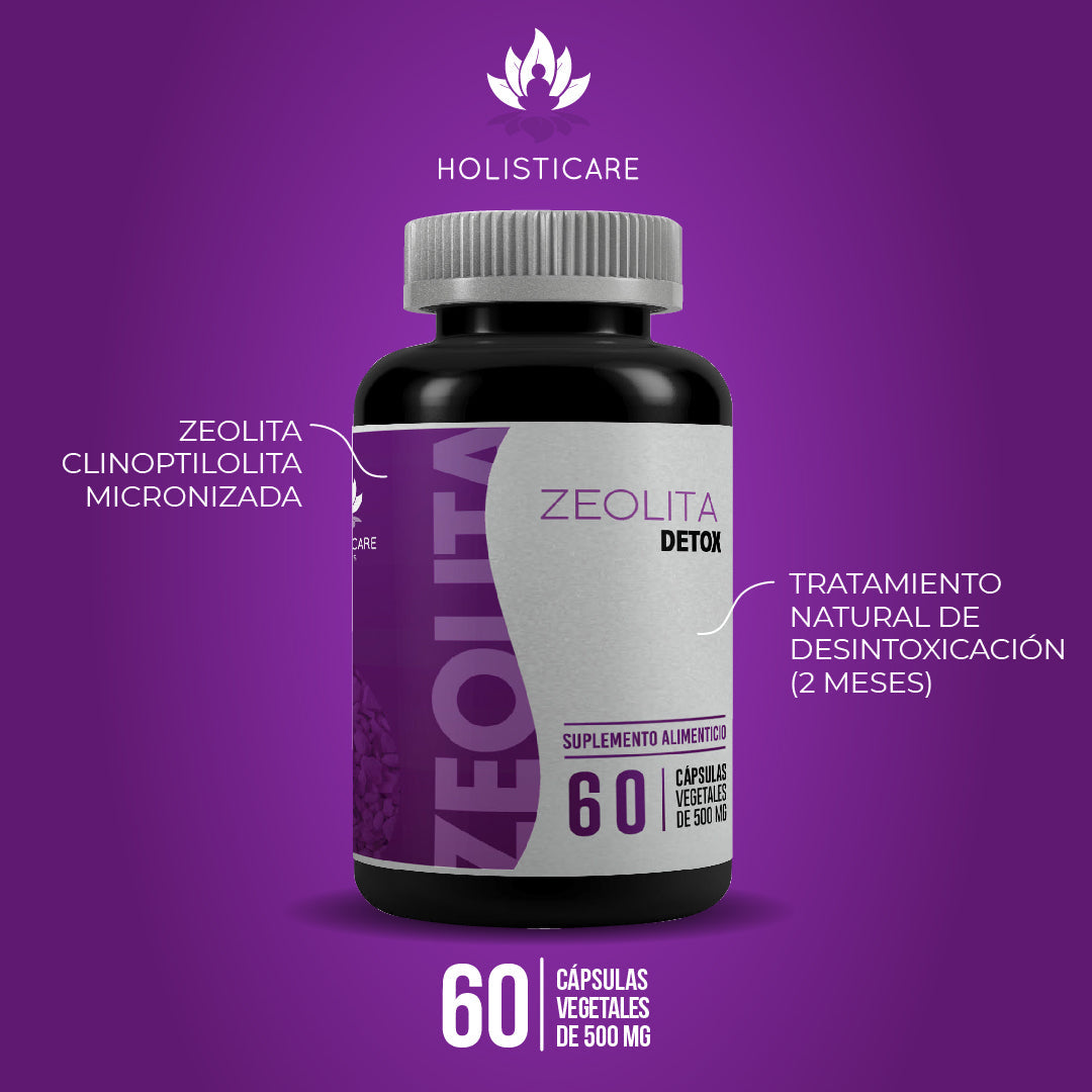 Zeolita 60 Cáps + Moringa Plus 90 Cáps DETOX NATURAL